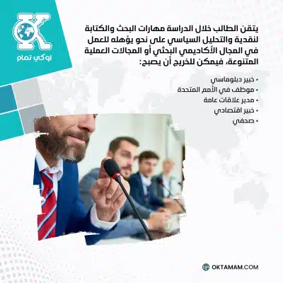 فرص العمل لخريجي العلوم السياسية