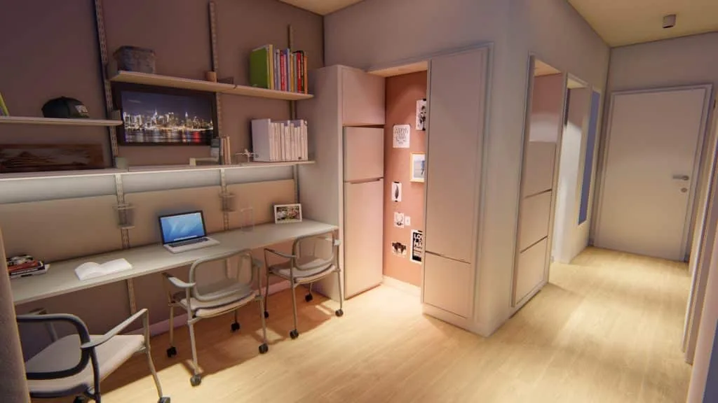 غرف السكن الطلابي في جامعة اوزيجين 1