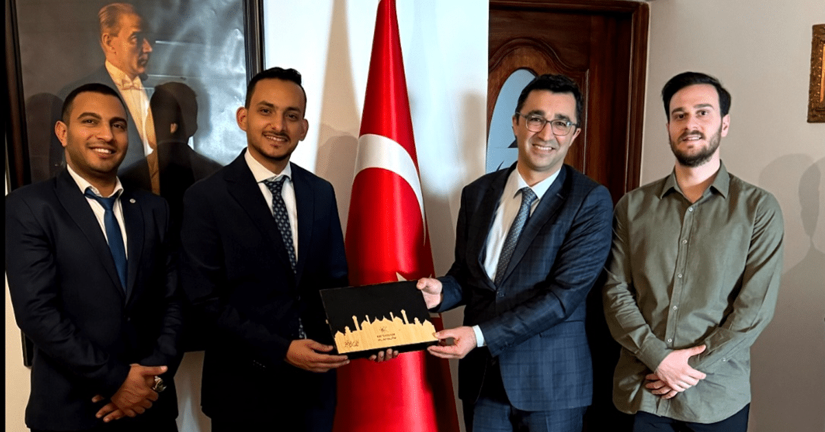 زيارة مجموعة اوكي تمام للملحق التجاري بالسفارة التركية في مصر